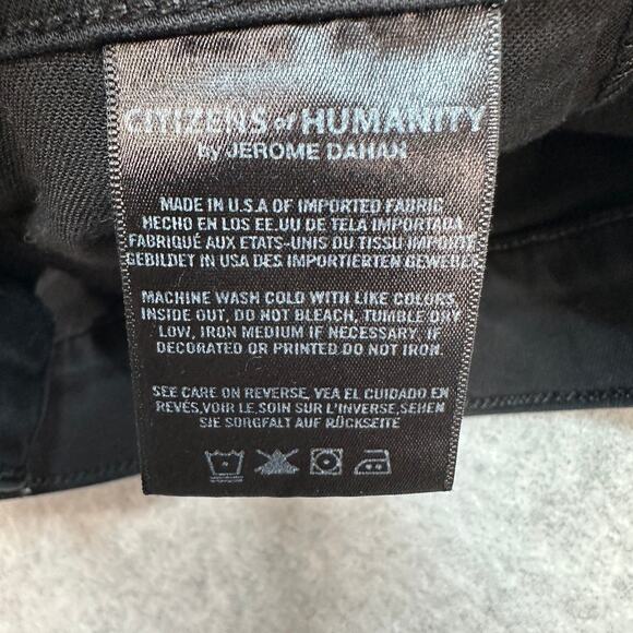 Citizens of Humanity Womens 28 Black Skinny Leg Stretch Denim Low Rise Zip Fly - Picture 10 of 14